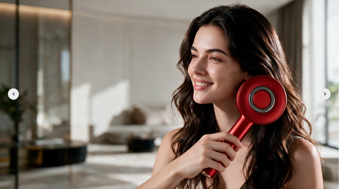 Woman enjoying healthy, glossy hair