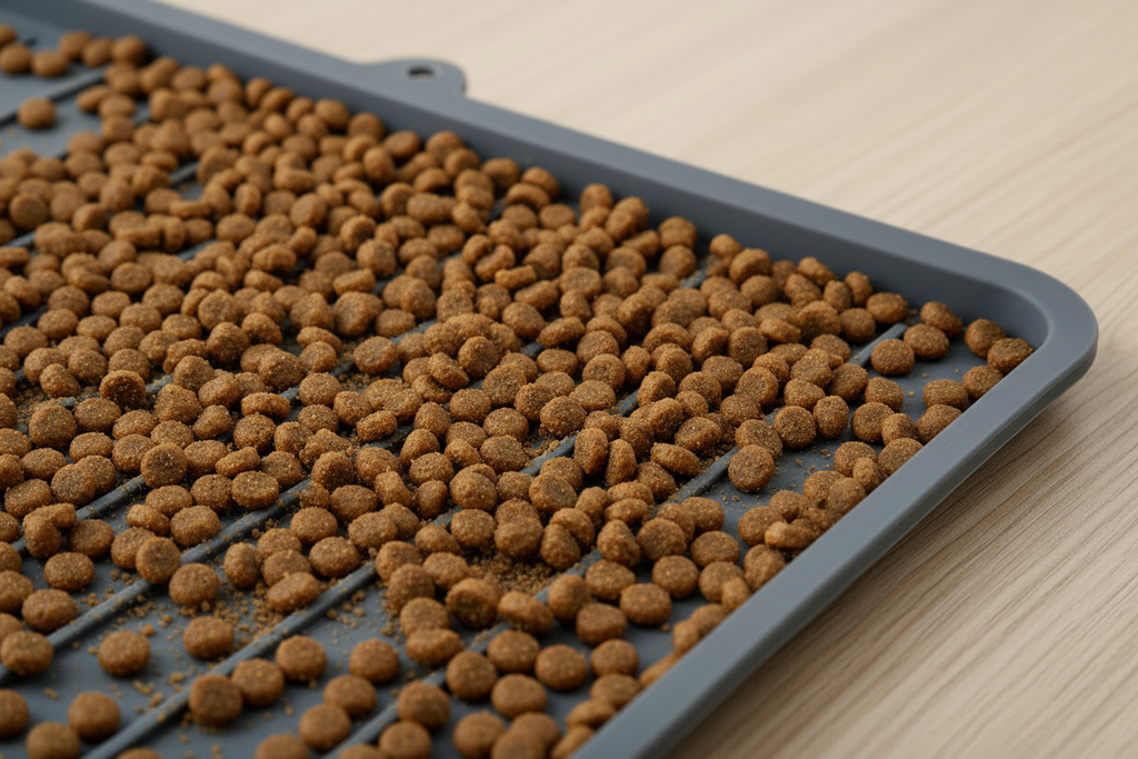 Waterproof Silicone Dog Food Mat with Raised Edges (30" x 20")